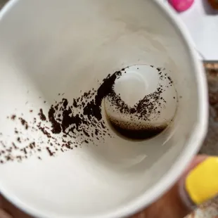 Tea after I poured out the rest