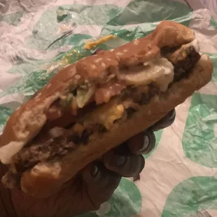 Impossible  whopper..  Looks just like a burger patty