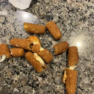 a pile of fried food on a counter