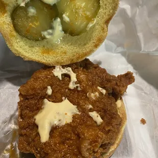 Spicy chicken sandwich