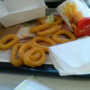 Onion rings, done.perfect.