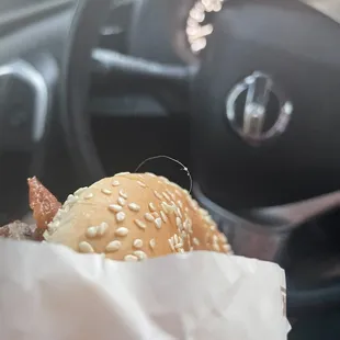 Hair in burger