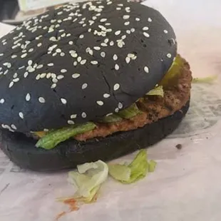 Burger kings Halloween burger