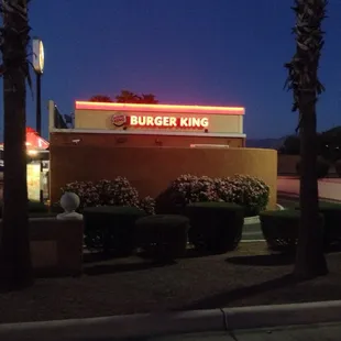 outside