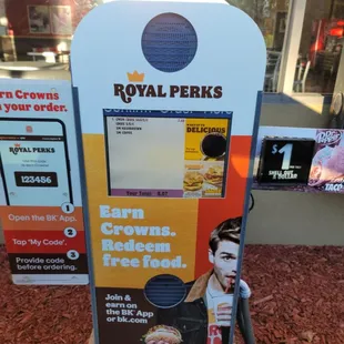 Drive thru order kiosk