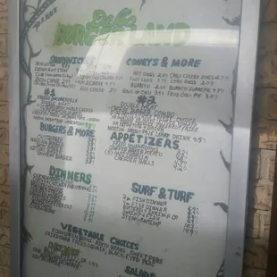This is the drive thru menu.