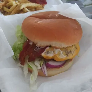Bacon cheeseburger