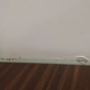Dirty table and wall