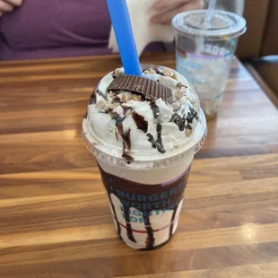 Chocolate Peanut Butter milkshake