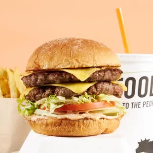 Make any burger a double!