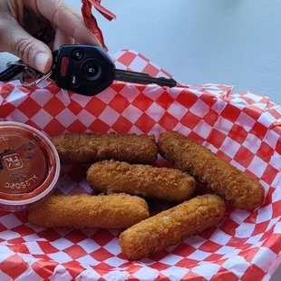 Mozzarella cheese sticks $6.49....