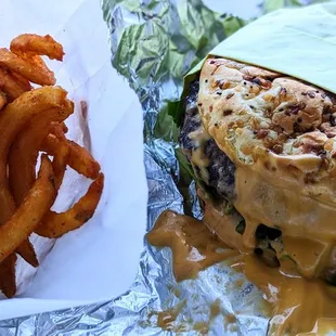 Curly Fries and Madness Burger