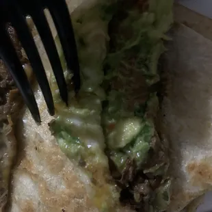 guac that i did not ask for &amp; dont eat