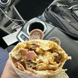 Combo breakfast burrito