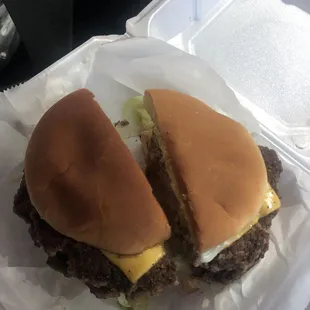Double cheeseburger