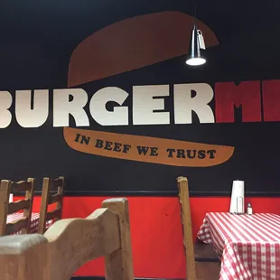tables and chairs in a restaurant