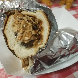 Chicken cheese philly - yum!