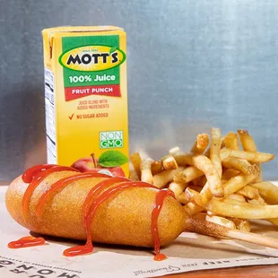 Kids Corndog Meal - Family Friendly Restaurant