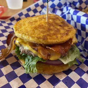 KETO FLAPJACK Burger