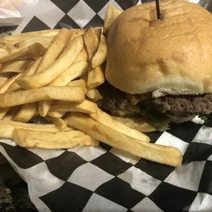 Single Beef Cheeseburger with Small Fries