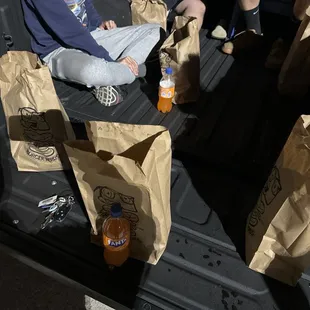 Tearing it up like our last meal in the lot! Highly recommend.