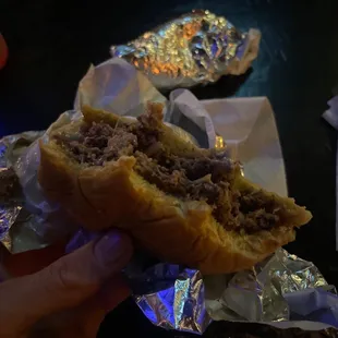 Queso burger