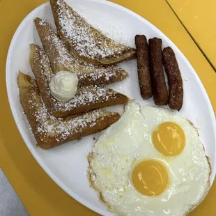 French toast plate.