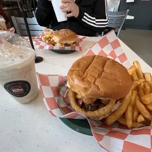 The Burger 1 -O- Oreo Milk Shake (O) Fries (-O-)