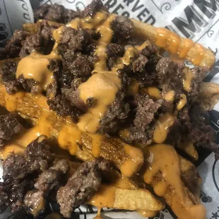 Special Ops fries with ground beef