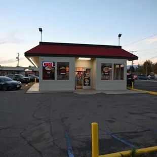 Burger Point drive though or dine in.