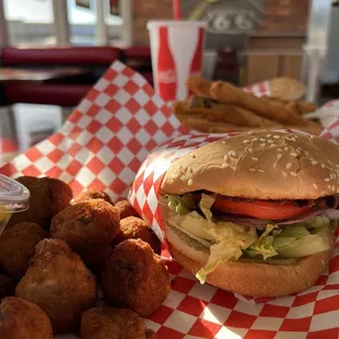 Burger Combo with Mushrooms