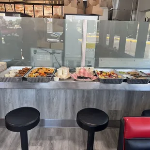 Cool! Grand opening.  Samples of several items on the menu July 28. Compliments of Burger Point management and staff!