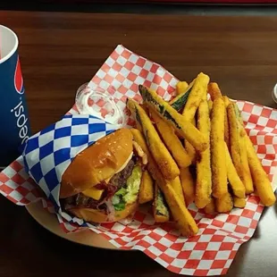 Bacon cheeseburger!