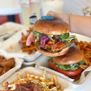 Hot Chicken Burger Combo