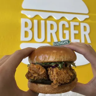 Fried Hot Chicken Burger