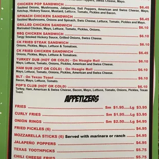 Menu page 1