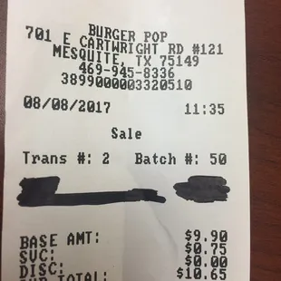 75 cents to use a credit card!