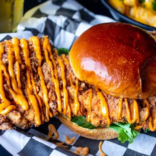  chicken sandwich and fries