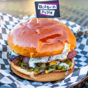  burger on a bun
