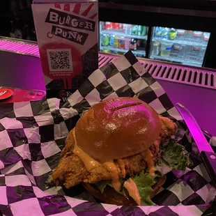 Punk Chick Sandy (chicken sandwich)