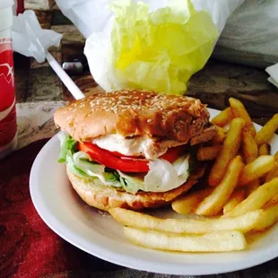 Love their charbroiled chicken sandwich very juicy and delicious