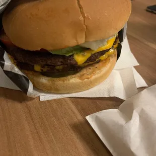 Supposed to be a Double Classic Burger
