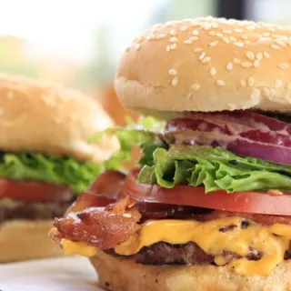 Avocado Bacon Cheeseburger
