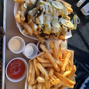 Schmurger fries  Regular fries