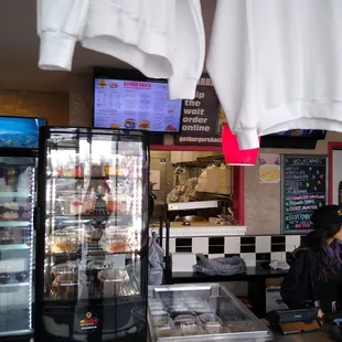 a woman at the counter