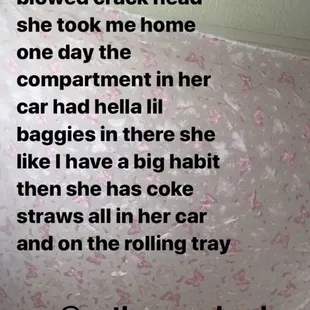 She looks high every time I come in there