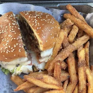 Shrooms n' Swiss Burger