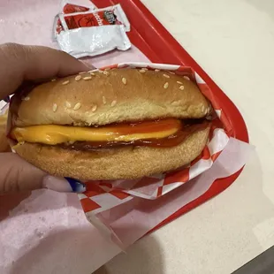 Cheeseburger plain ketchup only