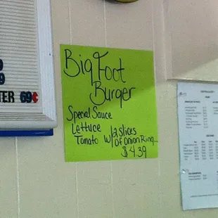 a sign on the wall of a restaurant