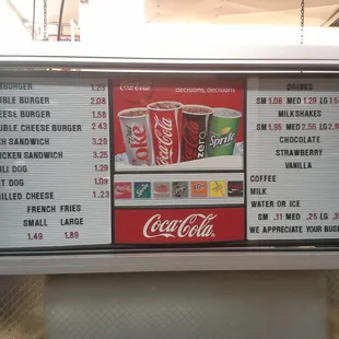 Menu (current as of Jan. 30, 2015).